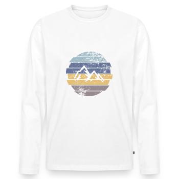Berg - T-shirt manches longues Premium bio Homme - blanc - Devant - Nico (187cm)