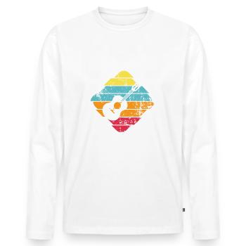Ukulele - Männer Premium Bio Langarmshirt - Weiß - Vorne - Nico (187cm)