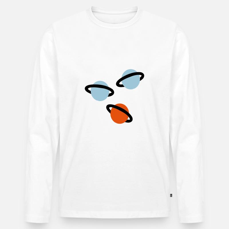 Lolli - Männer Premium Bio Langarmshirt - Weiß