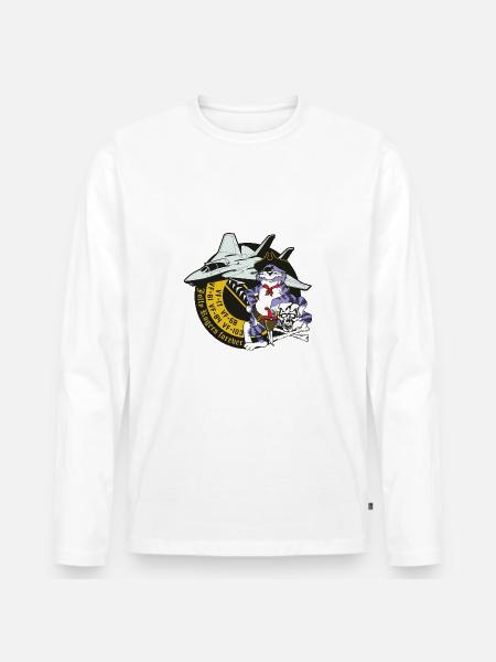Tomcat - Jolly Rogers Forever - Men's Premium Organic Long Sleeve Shirt - white