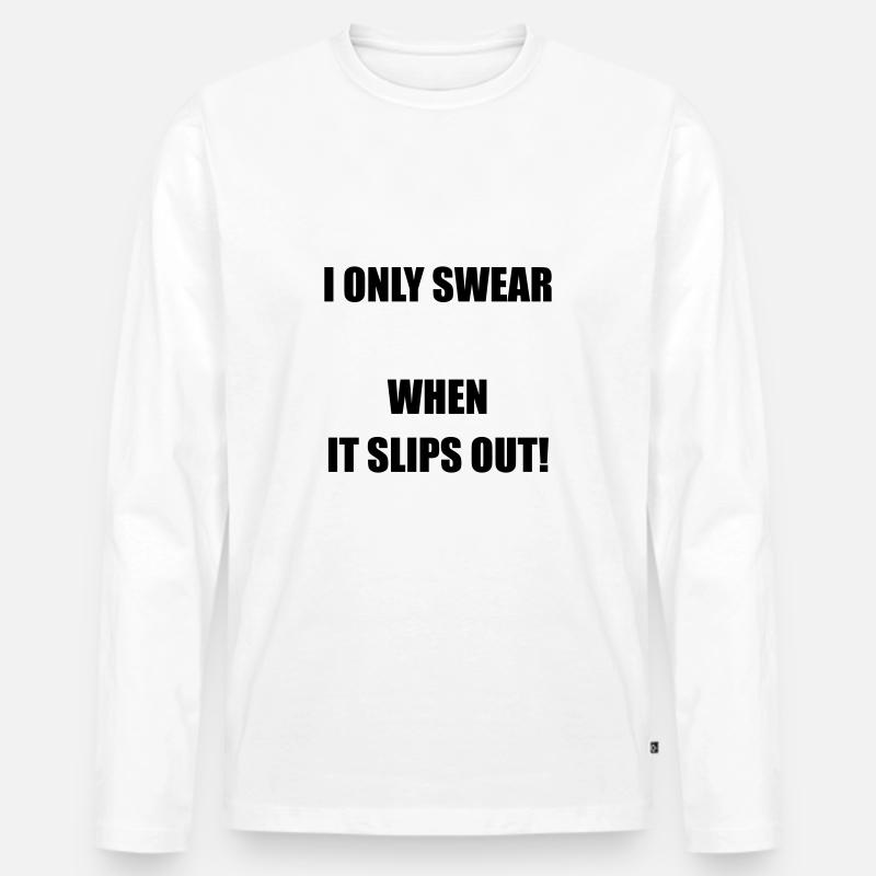 SWEAR - Männer Premium Bio Langarmshirt - Weiß