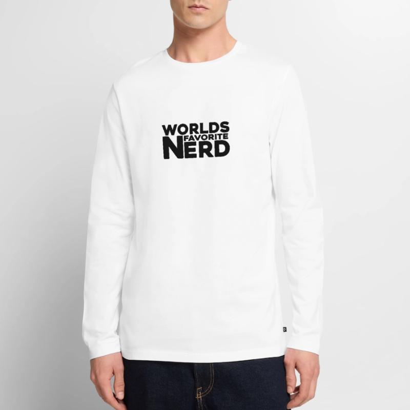 nerd coder iq serveur T-shirt manches longues Premium bio Homme