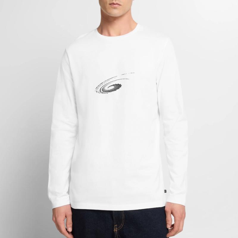 Geometric Planes Parabolas Ellipses Lines Men's Premium Organic Long Sleeve Shirt