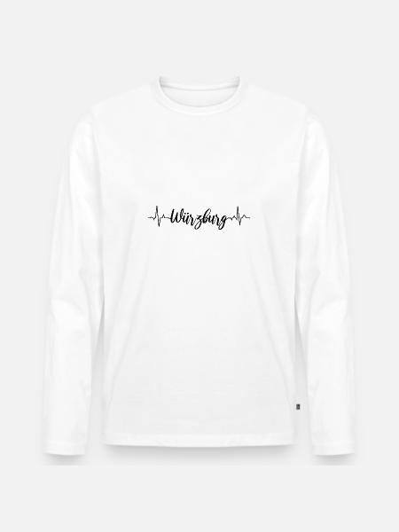 ECG Würzburg - Men's Premium Organic Long Sleeve Shirt - white