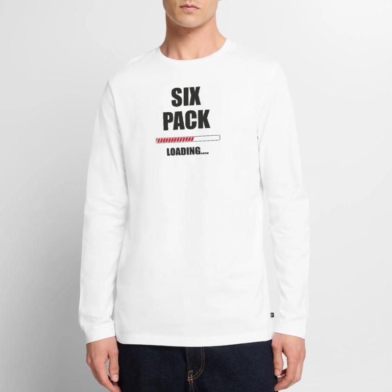 Sixpack is loading loading bar Men's Premium Organic Long Sleeve Shirt