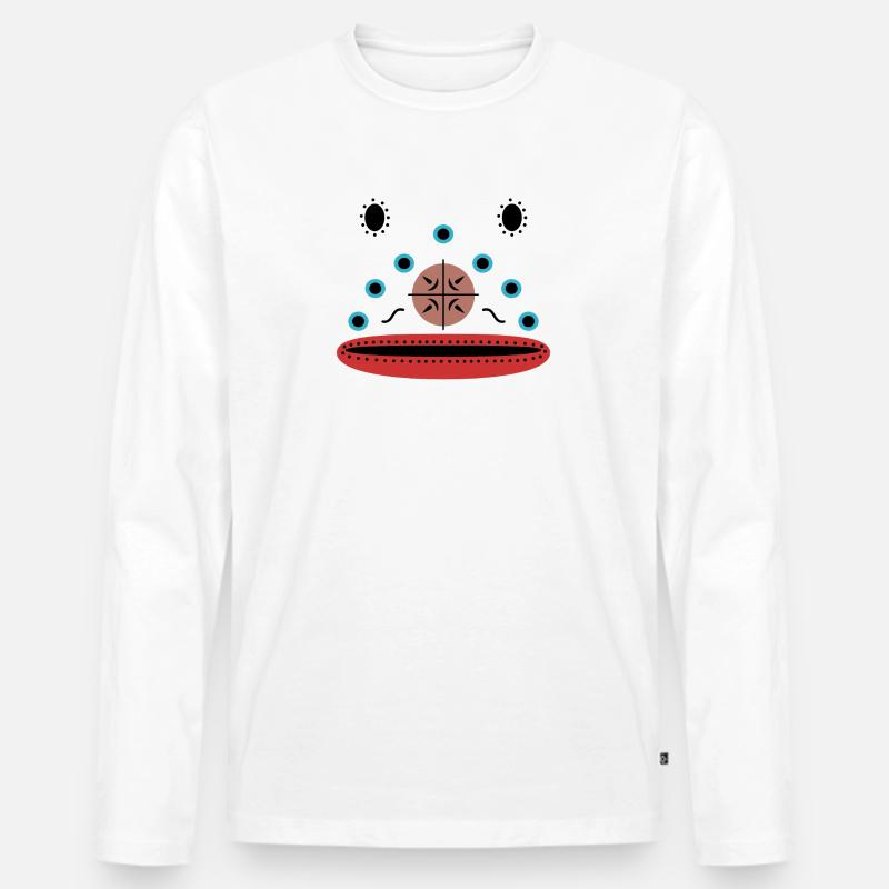 Affengesicht - Männer Premium Bio Langarmshirt - undefined