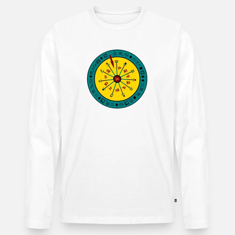 Unendlichkeitssymbol - Männer Premium Bio Langarmshirt - Weiß