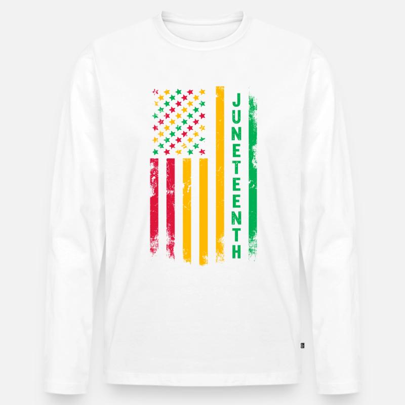 Juneteenth - Männer Premium Bio Langarmshirt - undefined