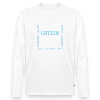 Lateinlehrer Latinist Bester Latein Lehrer - Männer Premium Bio Langarmshirt - Weiß - Vorne - Nico (187cm)