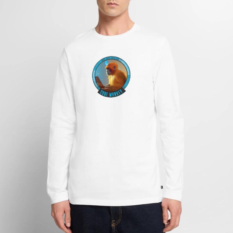 Code Monkey - IT - Programmierer Männer Premium Bio Langarmshirt