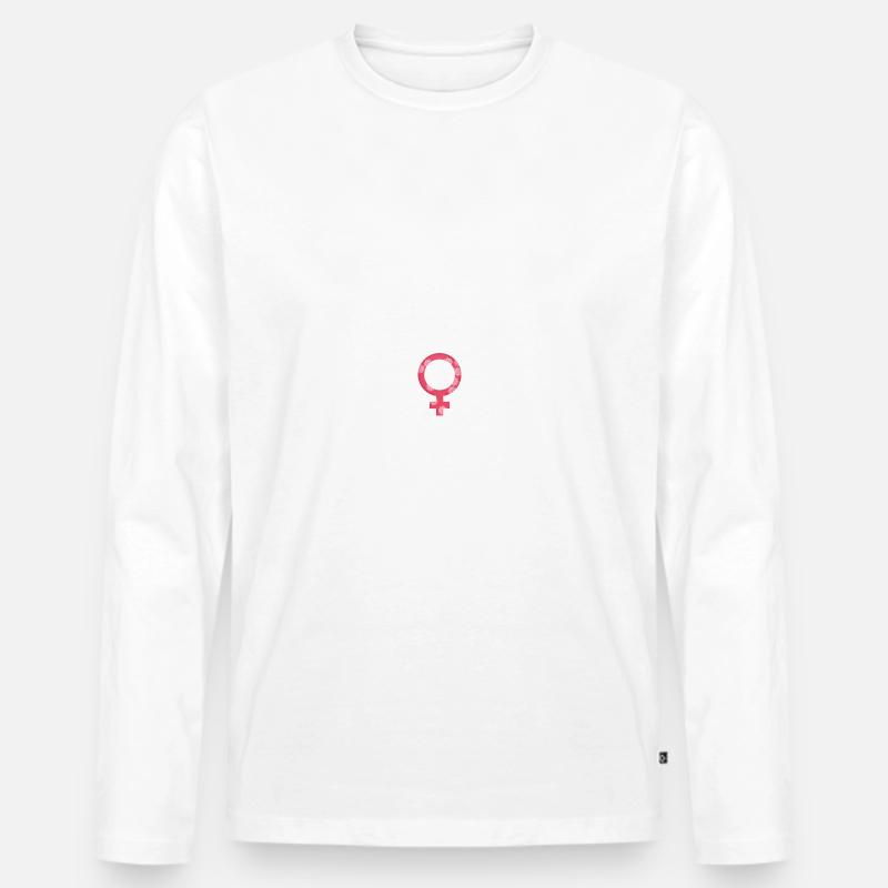 Female Future - Männer Premium Bio Langarmshirt - Weiß
