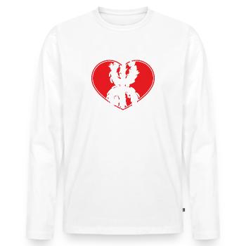 Z Imazighen (im Amulett) - Männer Premium Bio Langarmshirt - Weiß - Vorne - Nico (187cm)