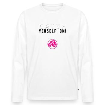 Northern Ireland - Men's Premium Organic Long Sleeve Shirt - white - Front - Nico (187cm)