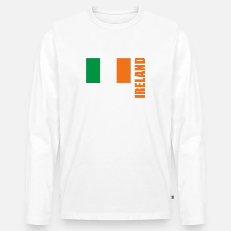 Cork - Männer Premium Bio Langarmshirt - Weiß