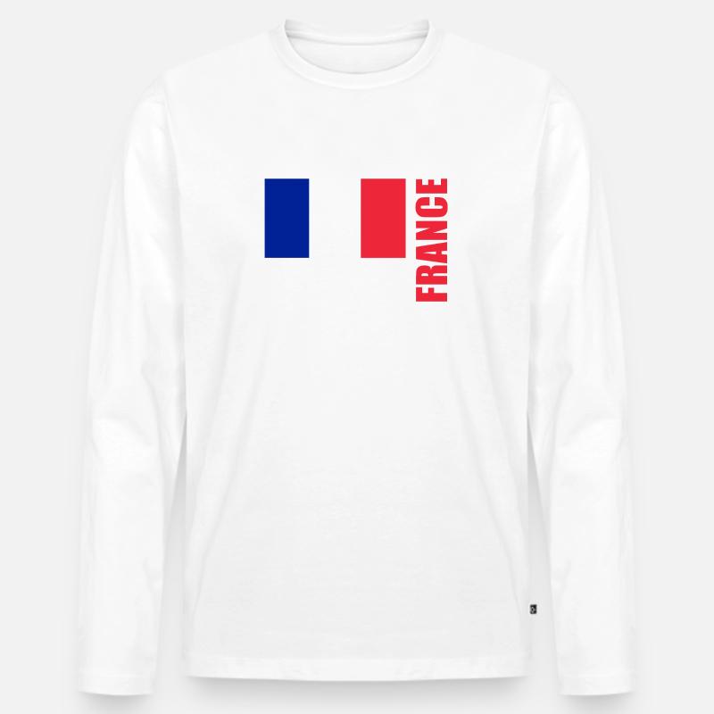 Brest - Männer Premium Bio Langarmshirt - Weiß