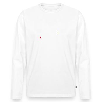 Simme driving that is cult, - Men's Premium Organic Long Sleeve Shirt - white - Front - Nico (187cm)