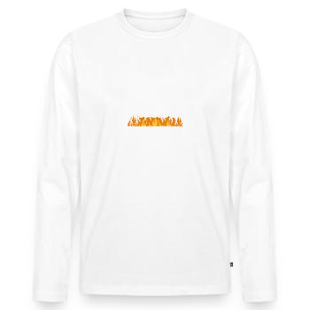 Barbecue Barbecue Griller Barbecue Salade de saison - T-shirt manches longues Premium bio Homme - blanc - Devant - Nico (187cm)