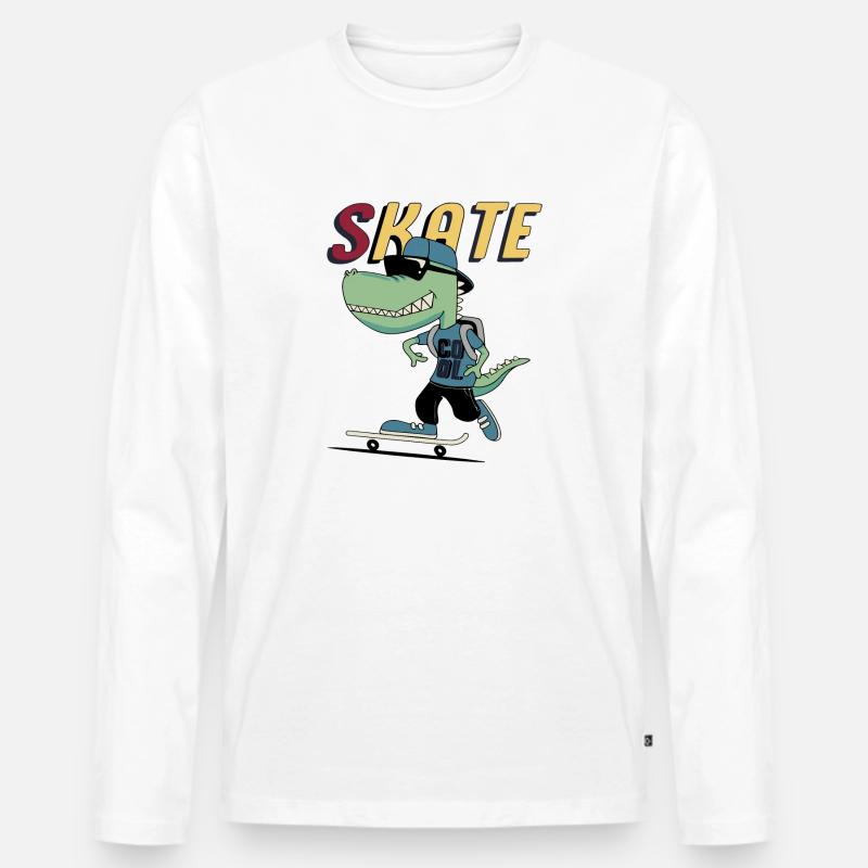 SKATE COOL - Männer Premium Bio Langarmshirt - undefined