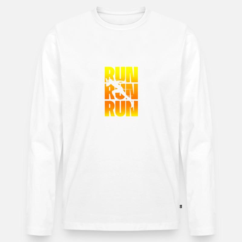 RUN RUN RUN - Männer Premium Bio Langarmshirt - undefined