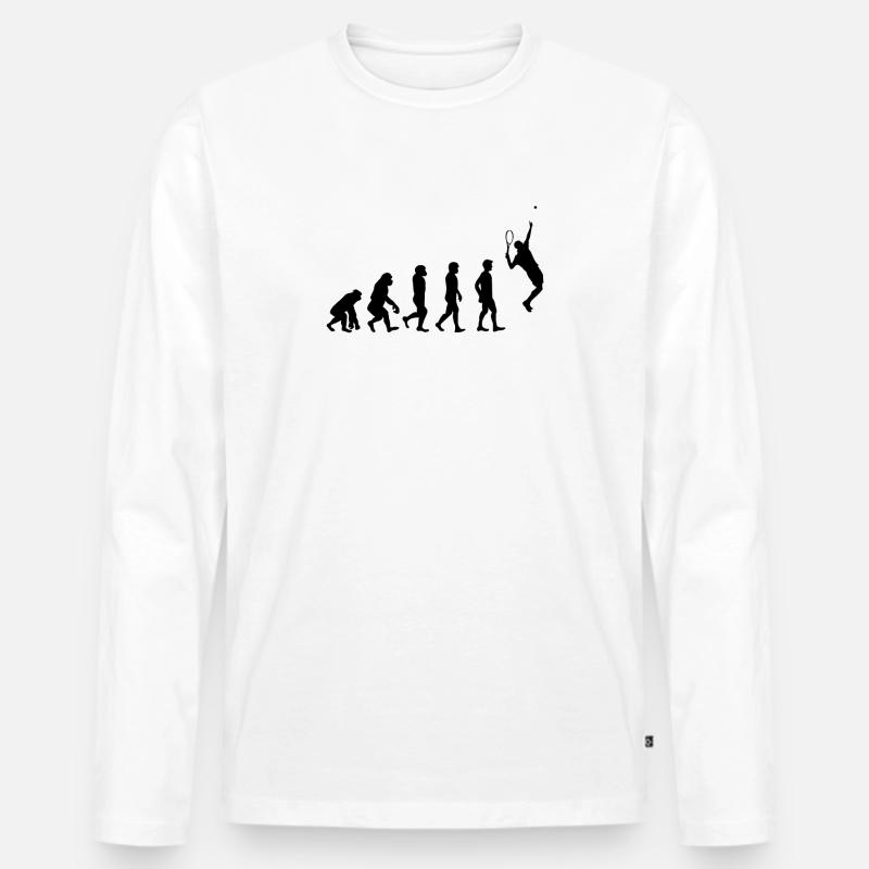 TENNIS Evolution - Männer Premium Bio Langarmshirt - undefined
