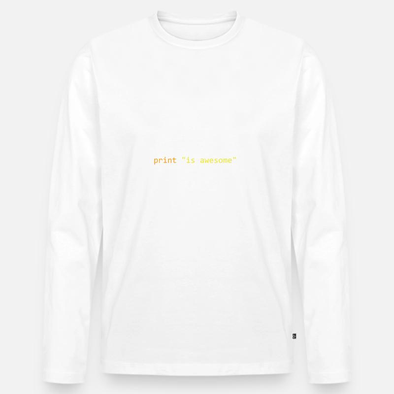Python is awesome - Männer Premium Bio Langarmshirt - undefined