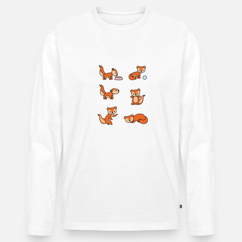 eichhörnchen - Männer Premium Bio Langarmshirt - undefined