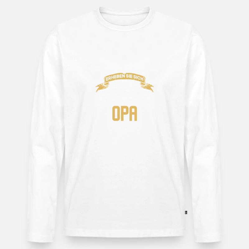 opa - Männer Premium Bio Langarmshirt - undefined