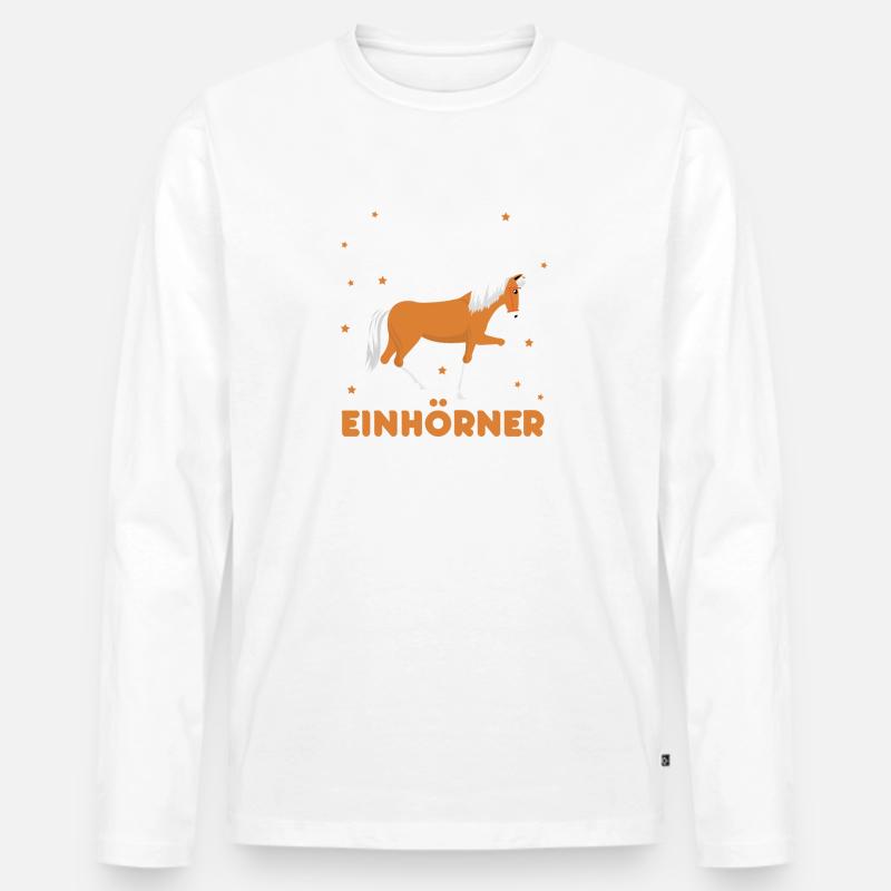 Haflinger - Männer Premium Bio Langarmshirt - undefined