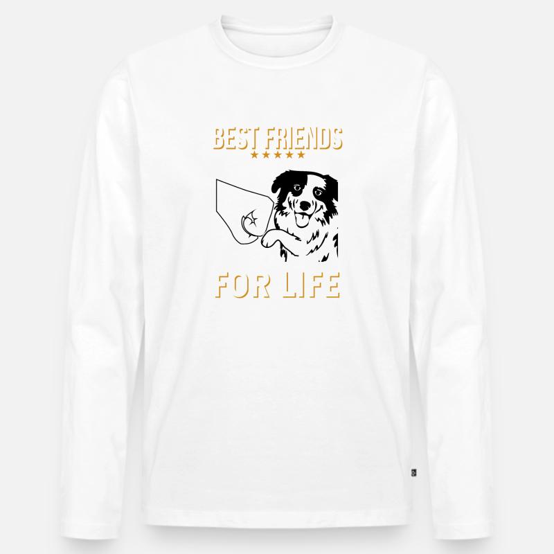 Australian Shepherd - Männer Premium Bio Langarmshirt - undefined