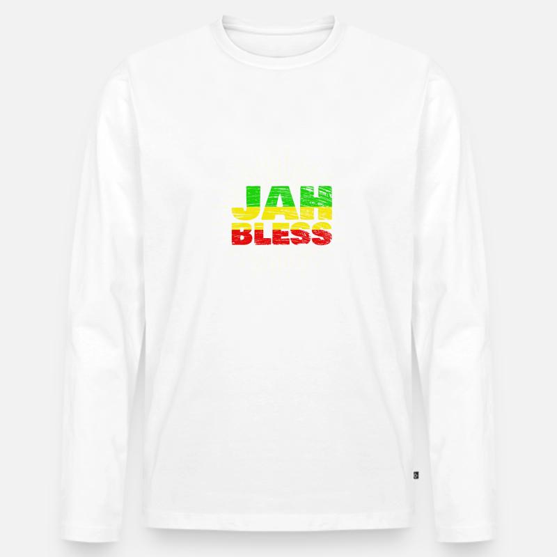 jah bless jaimca - Männer Premium Bio Langarmshirt - undefined