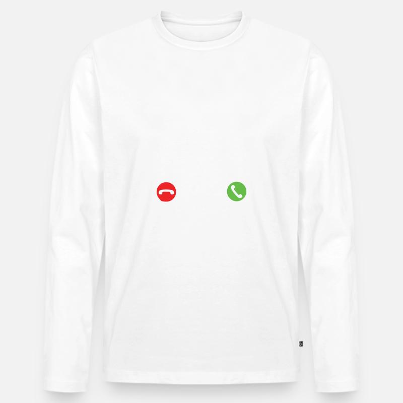 Jesus ruft - Männer Premium Bio Langarmshirt - undefined