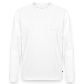 44 ans de perfection / cadeau anniversaire 44 ans - T-shirt manches longues Premium bio Homme - blanc - Devant - Nico (187cm)