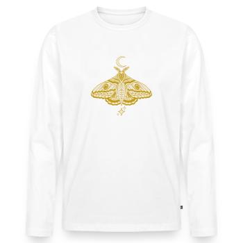 Hexenhafte niedliche himmlische Motte - Männer Premium Bio Langarmshirt - Weiß - Vorne - Nico (187cm)