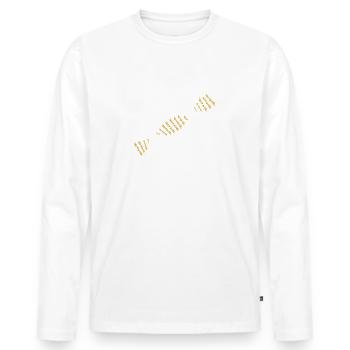 Es steckt in meiner DNA - Trompetenspieler - Männer Premium Bio Langarmshirt - Weiß - Vorne - Nico (187cm)