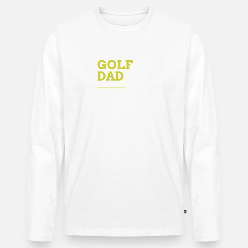 Golf-Papa - Männer Premium Bio Langarmshirt - undefined