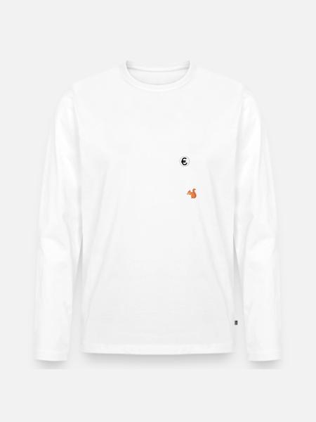 Eichhörnchen Ablenken Lustig ADHS ADHD - Männer Premium Bio Langarmshirt - Weiß