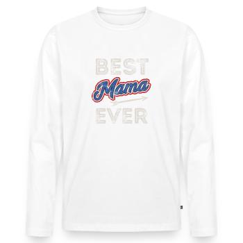 Bester Abuela Ever Puerto Rico Großmutter-Muttertag - Männer Premium Bio Langarmshirt - Weiß - Vorne - Nico (187cm)