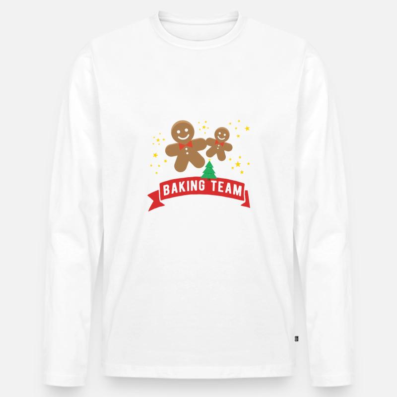 Christmas Baking Team - Männer Premium Bio Langarmshirt - undefined