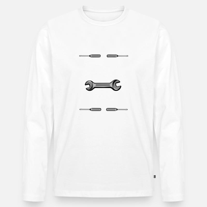 Reichet mir das Werkzeug - Männer Premium Bio Langarmshirt - undefined