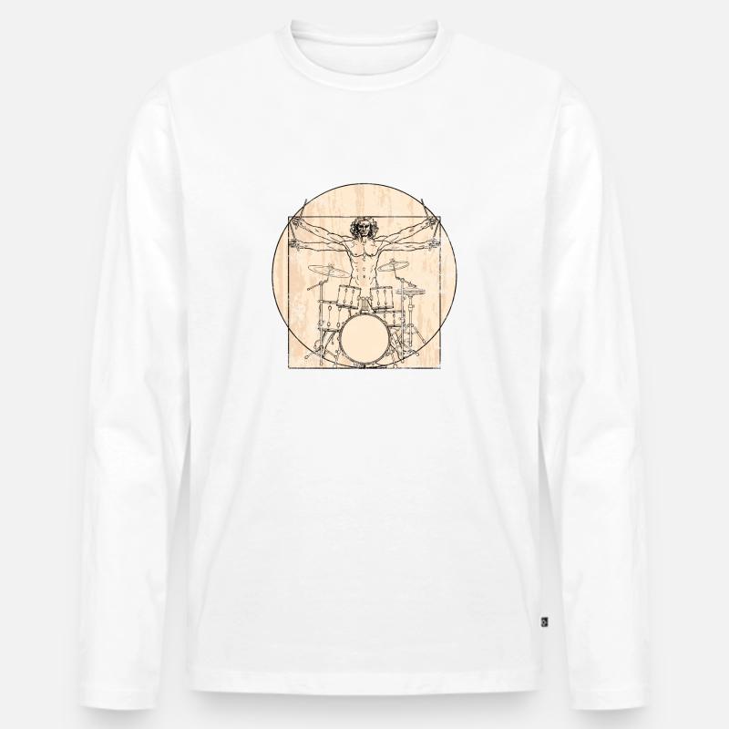 schlagzeug - Männer Premium Bio Langarmshirt - undefined