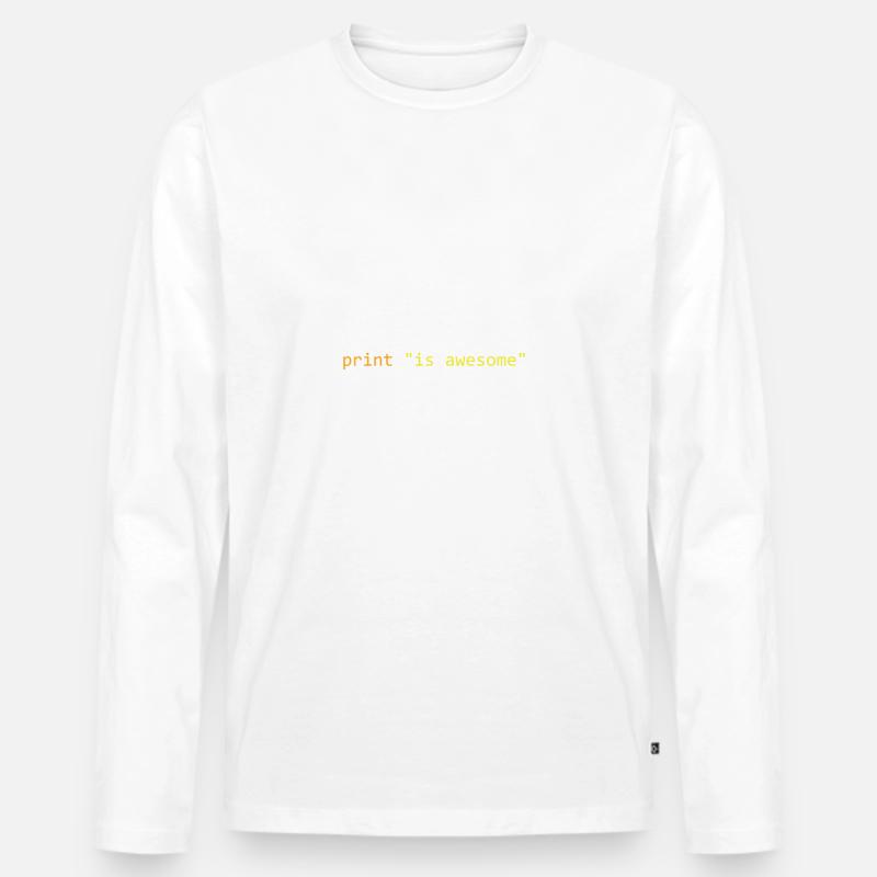 Python ist großartig - Männer Premium Bio Langarmshirt - undefined