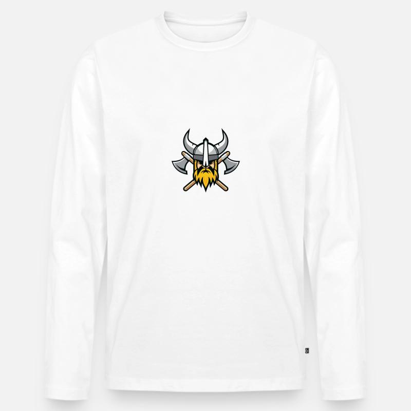 Victory Or Valhalla - Männer Premium Bio Langarmshirt - undefined