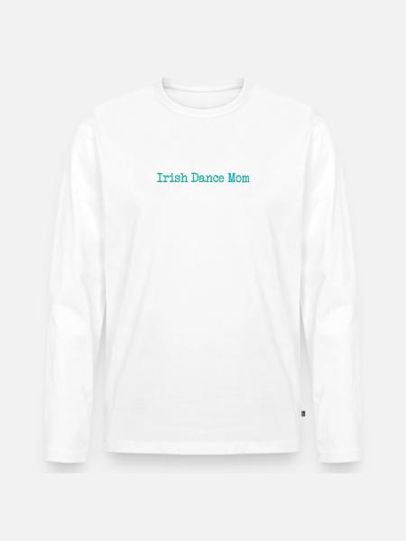 Lustiger irischer Tanz-Mutter-Definitions-Geschenk-Entwurf - Männer Premium Bio Langarmshirt - Weiß
