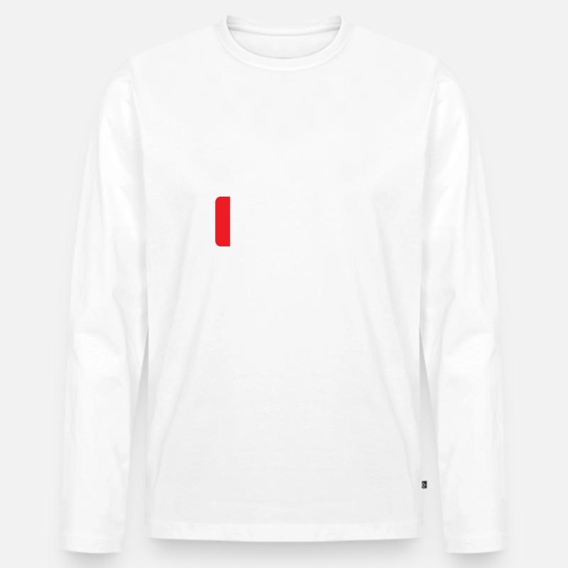 Mood - Männer Premium Bio Langarmshirt - Weiß