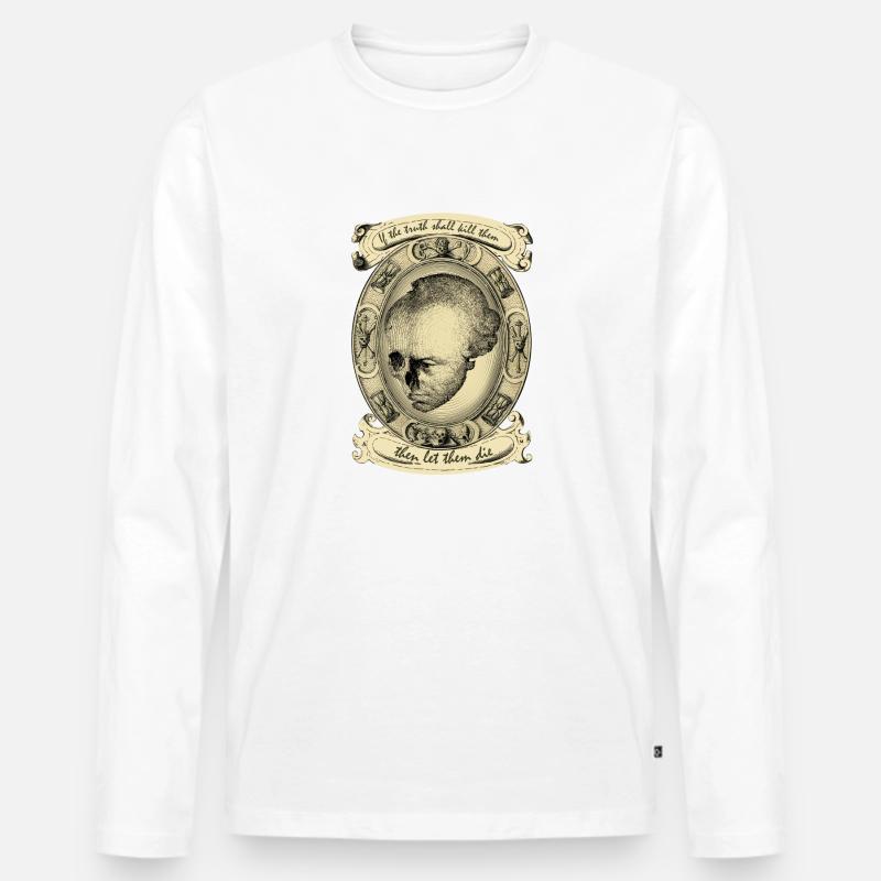 Let Them Die - Männer Premium Bio Langarmshirt - Weiß