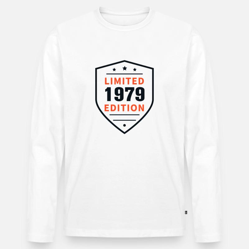 Limitierte Version 1979 - Männer Premium Bio Langarmshirt - Weiß