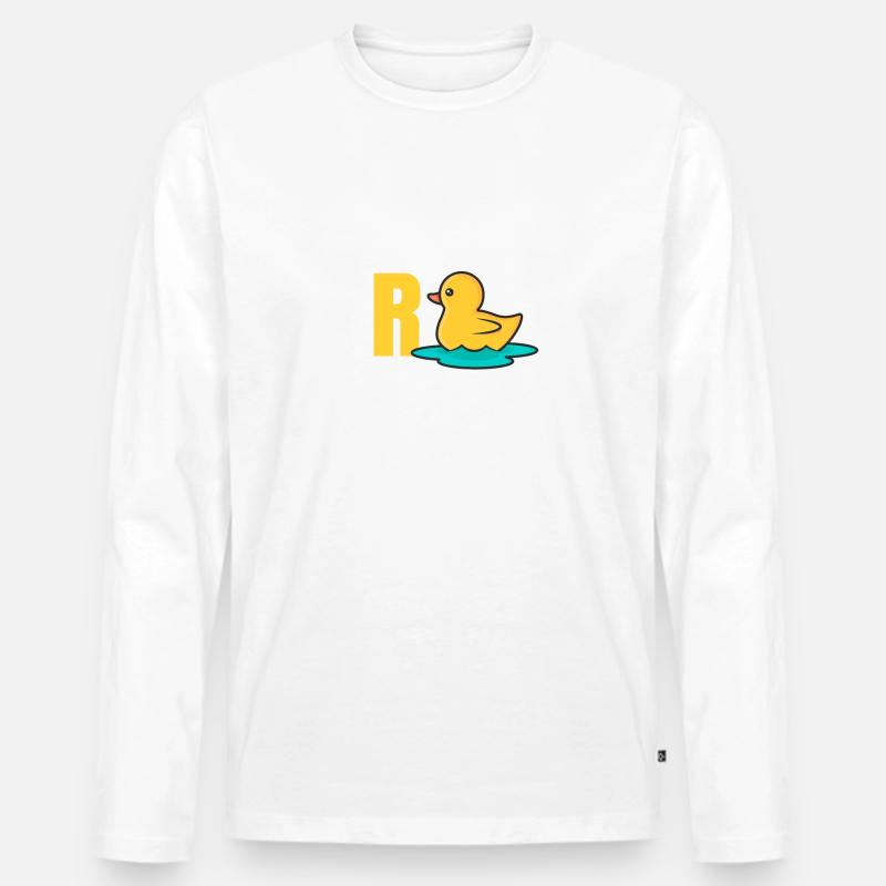 Ich bin in Rente - Männer Premium Bio Langarmshirt - Weiß