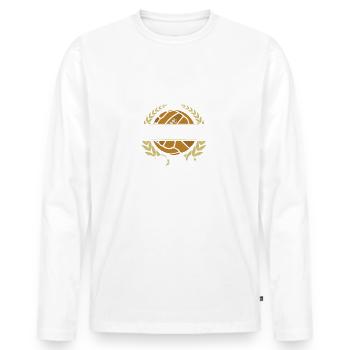 Against Modern Football Ultras Fan Football Soccer - Men's Premium Organic Long Sleeve Shirt - white - Front - Nico (187cm)