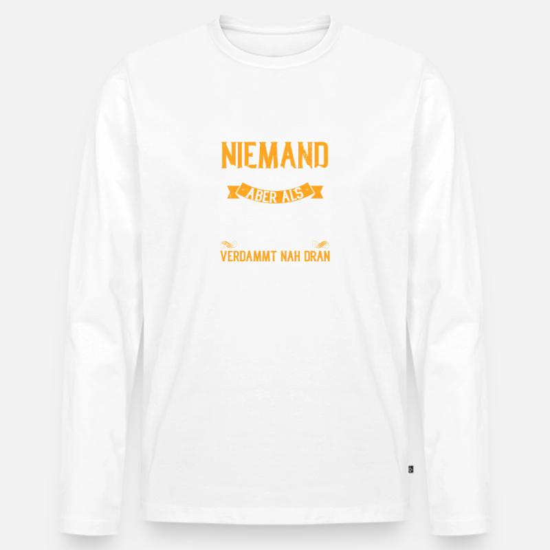 Zimmerer - Männer Premium Bio Langarmshirt - Weiß