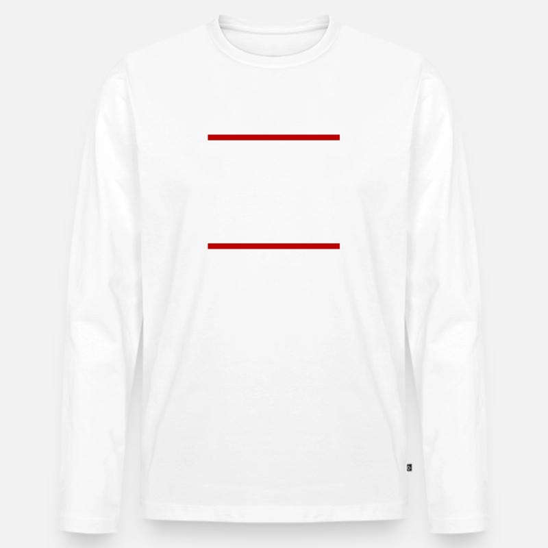 Glatze Glatzkopf Lustiger Spruch - Männer Premium Bio Langarmshirt - Weiß